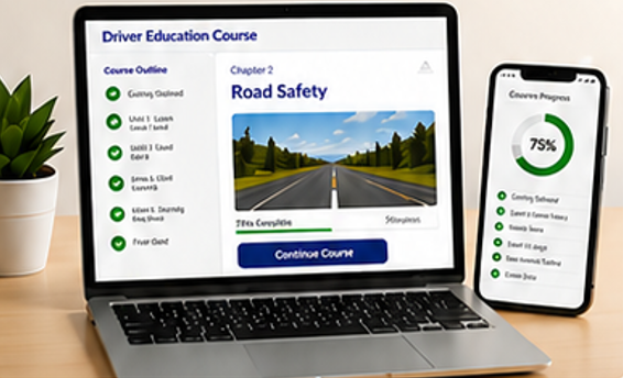Driver education textbook and study materials
